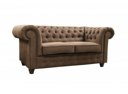 Chesterfield Cambridge 2 Sitzer Sofa Büro Couch mit Bettfunktion Sofas Couchen